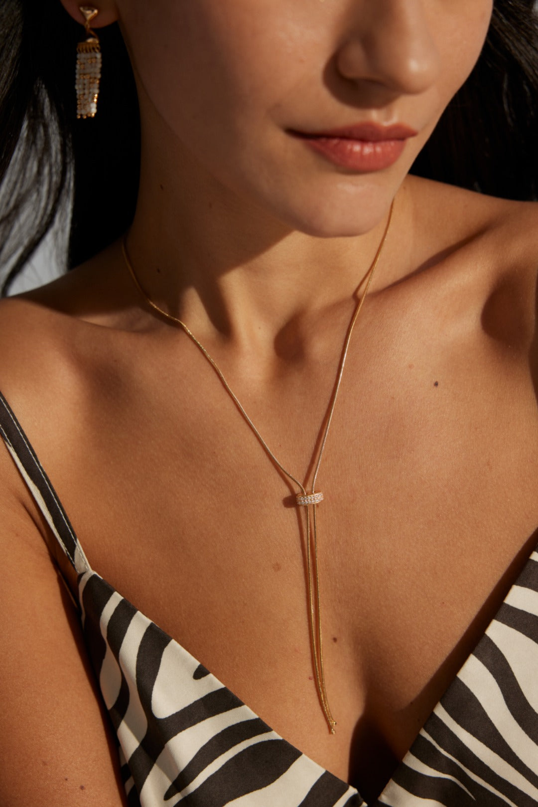 Retro Design Zircon Necklace(D0572)
