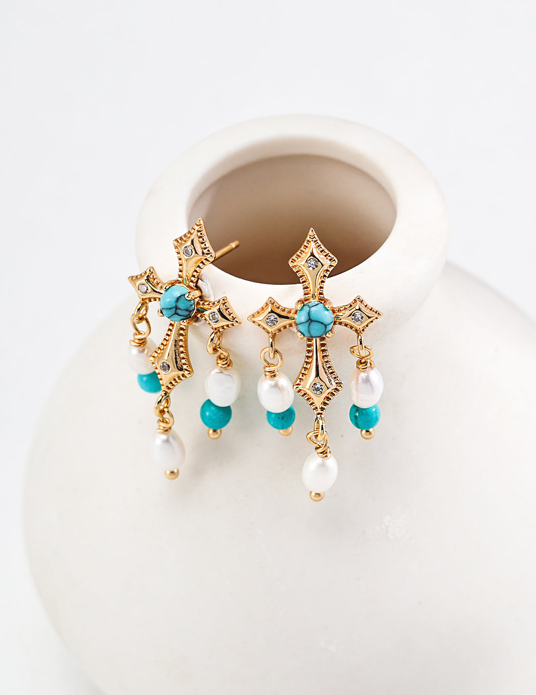 Retro Pearl Earrings（E01155）