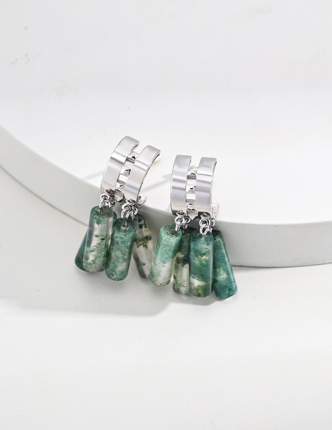 New Chinese Style Agate Earrings(E01204)