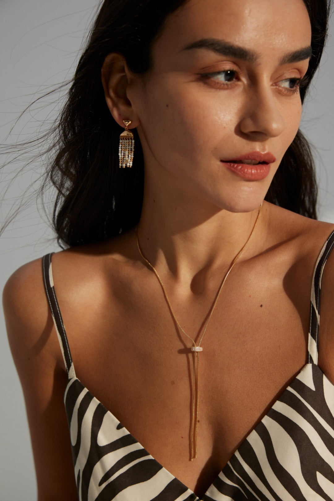 Retro Design Zircon Necklace(D0572)