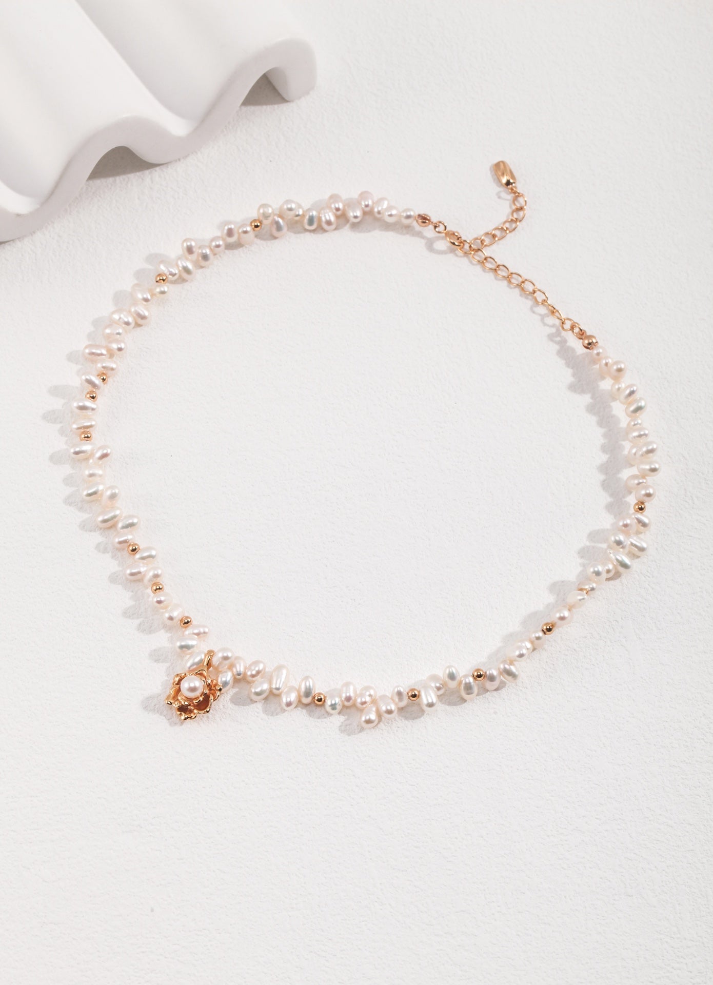 Hot Style | Camellia Pearl Necklace(OR0100)