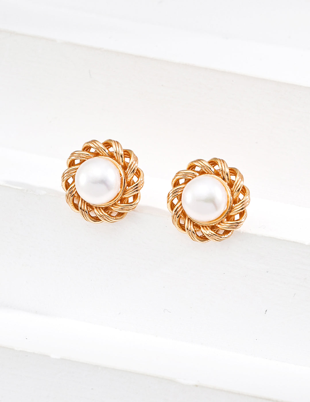 Designer Natural Pearl Earrings（E01252-2）