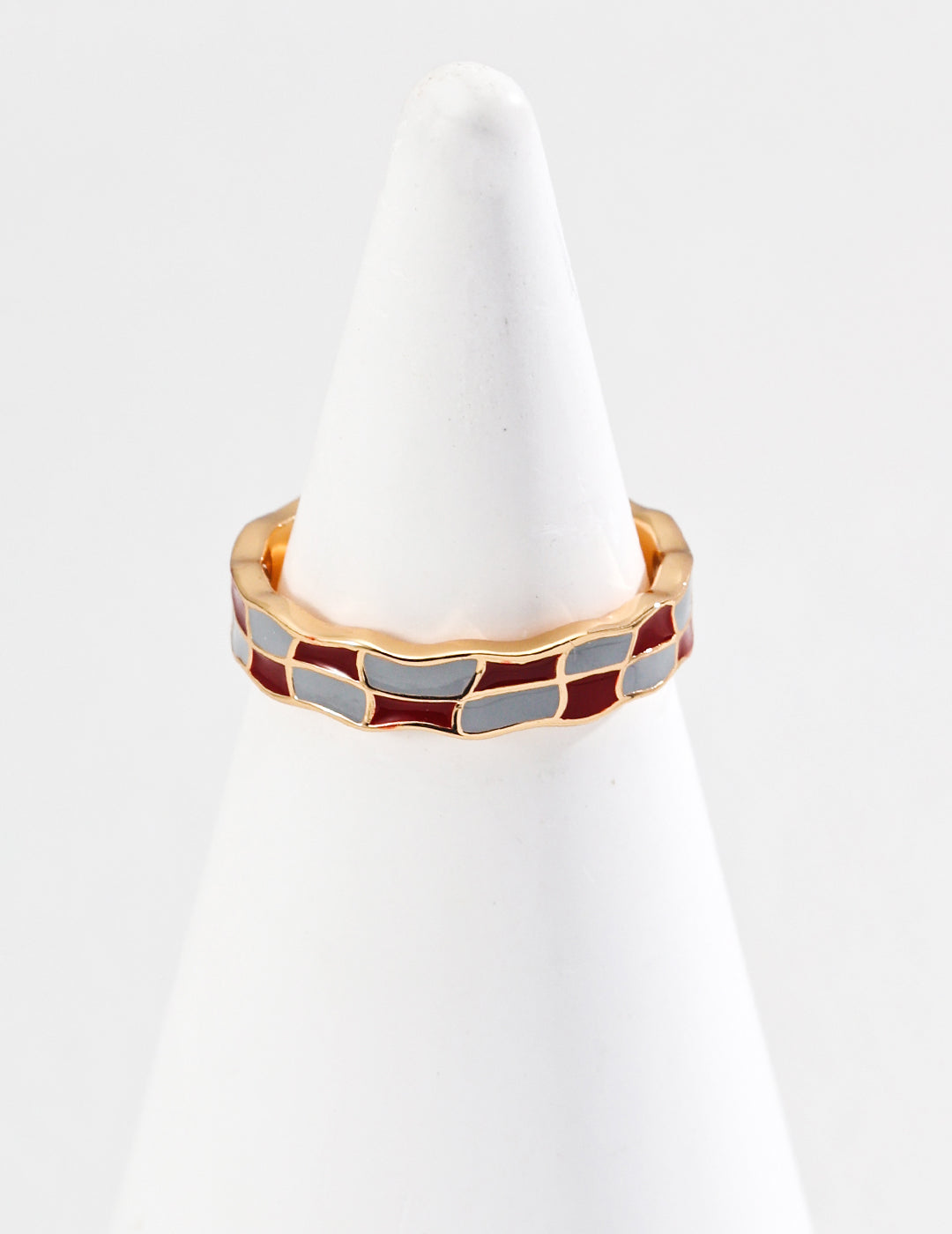 Design Red And Blue Glaze Ring（J0279-2）