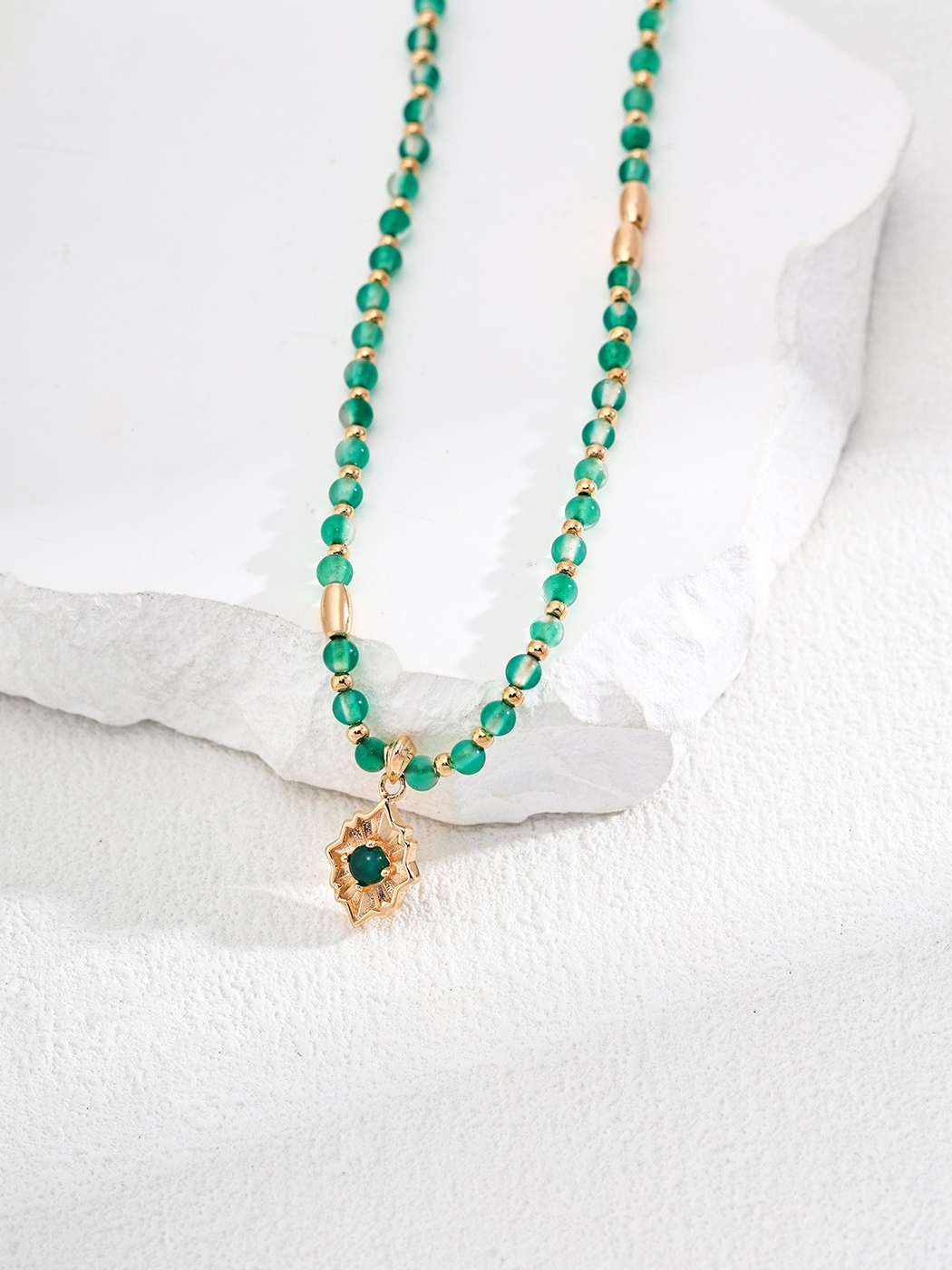 Green Onyx Necklace（D0517-2）